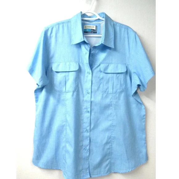 Magellan Other - Magellan Outdoors Mens Shirt Fish Gear Classic Fit Moisture Wicking Size 1X Blue